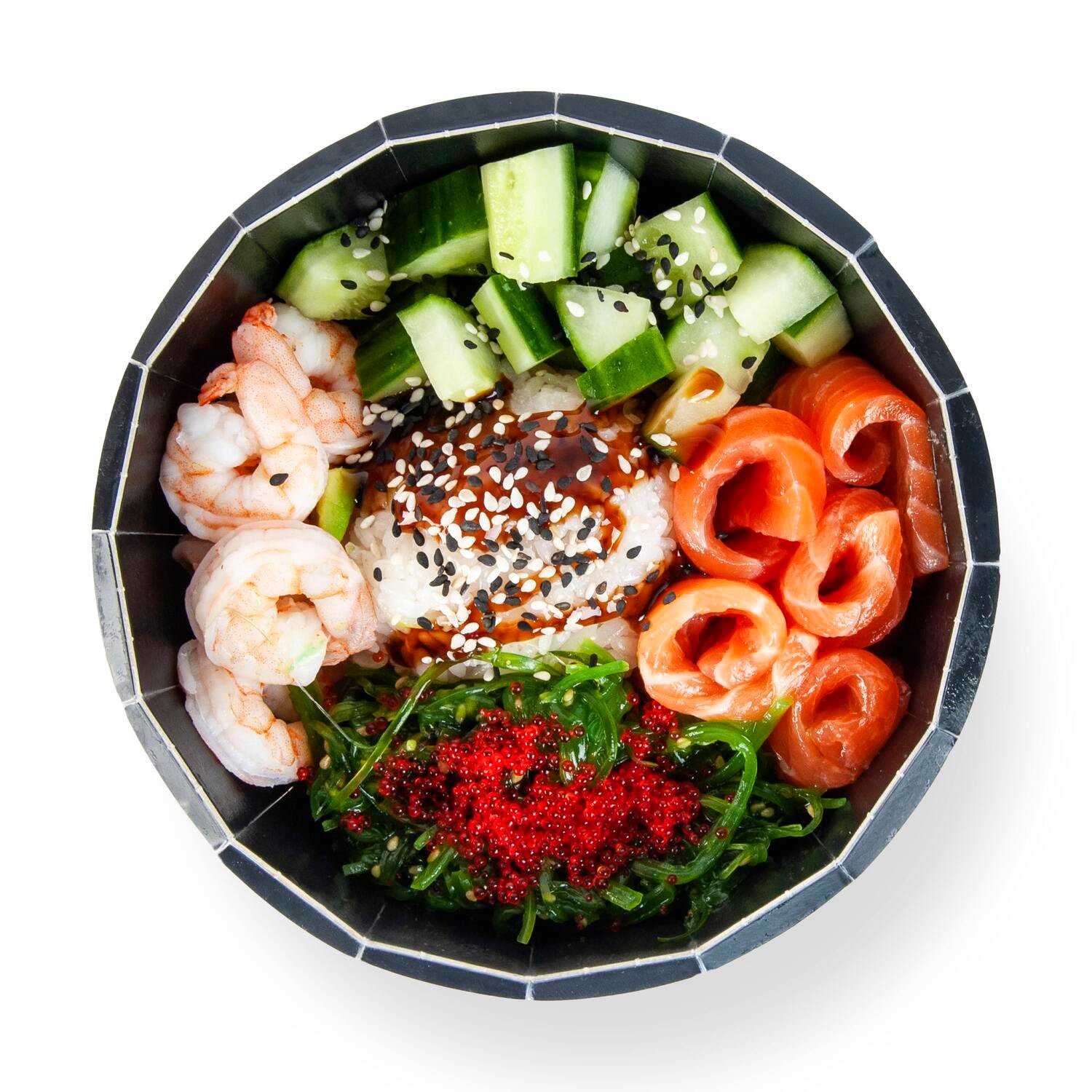POKE SALMON SHRIMP 280GR